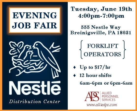 Nestle Job Fair 6-19-18 